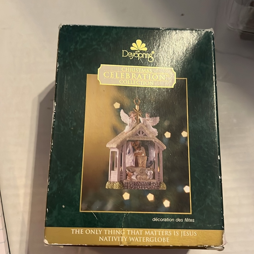 Dayspring Christmas collection-2006-Jesus activityWater globe ornament.